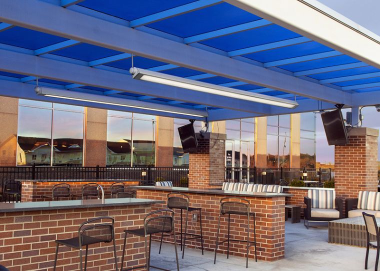 patio   with sunset