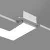 Microlinea Recessed Series 5 - Horizontal 90 Degree Corner - Spackle Flange